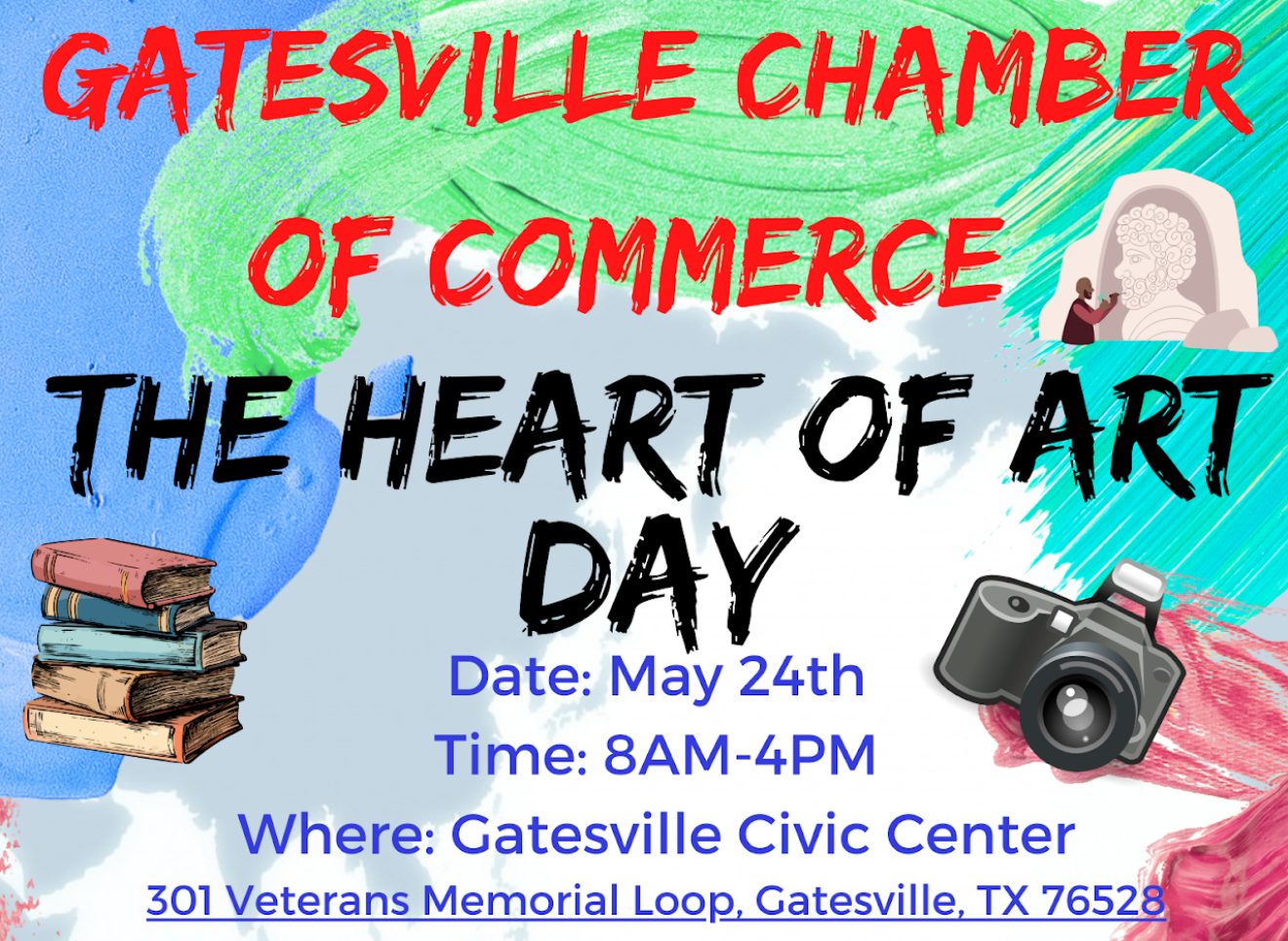 Heart of Art Day Free Event May 24th 2025 8AM to 4PM